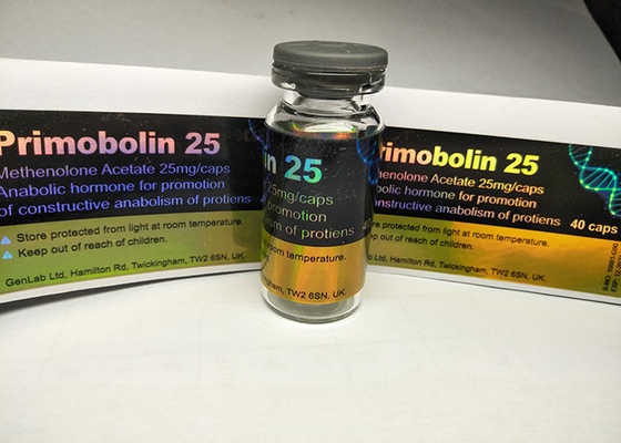 Etichette di vetro della fiala colorate arcobaleno del laser, etichetta della bottiglia della medicina per il contenitore della compressa
