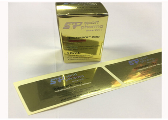 Progettazione delle etichette autoadesive della carta di colore dell'oro bella con stampa di CMYK