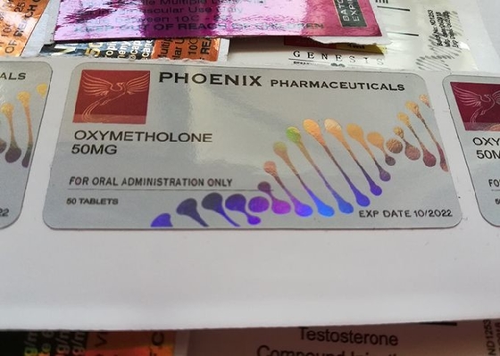 Etichette su ordinazione della fiala dell'iniezione di Phoenix Pharmacetical con l'ologramma Materail del laser