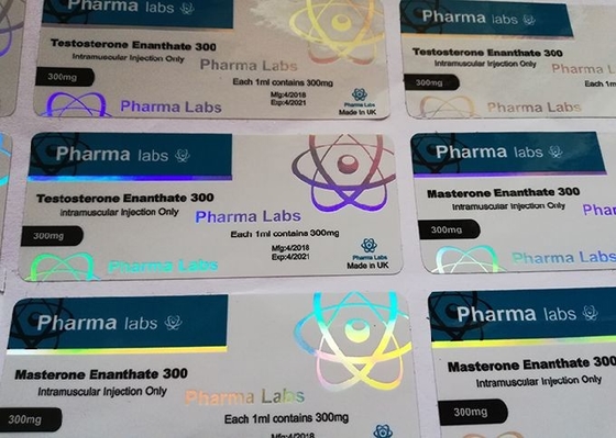 Adesivi per etichette di farmaci con ologramma per flaconi da 10 ml di fiale per iniezione
