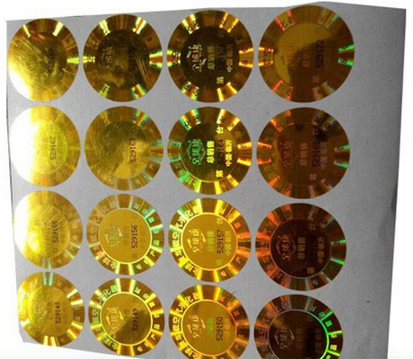 Autoadesivi olografici del cerchio del laser per 10ml Vial Box Sealing