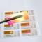 Etichette per fiale di vetro per farmacia da 10 ml con logo timbrato oro per olio per iniezione