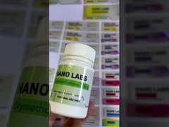 Etichette del flaconcino di vetro