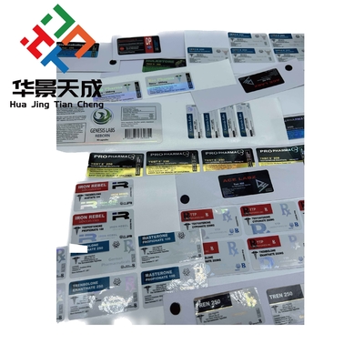 Metodo di stampa digitale Etichette in flaconcino di vetro con adesivo permanente e flaconcini