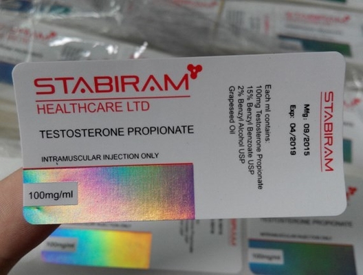 Etichette di laboratorio Produttore Etichette del flaconcino di vetro per il propionato di testosterone Etichette del flacone da 10 ml