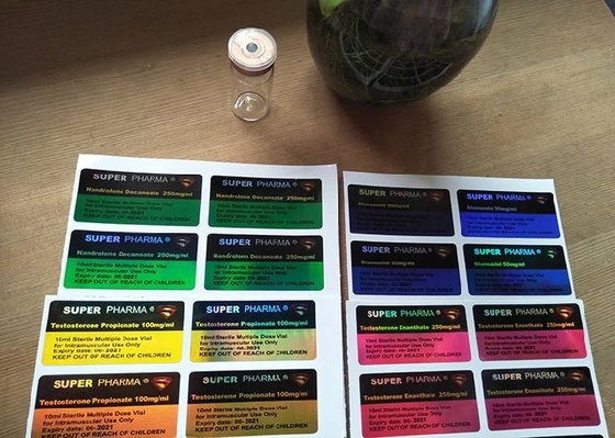 Autoadesivi dell'etichetta del laser dell'ologramma con stampa per la fiala eccellente della bottiglia di vetro di Pharma