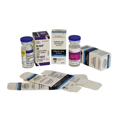 Scatola di imballaggio in cartone per flaconcino da 10 ml riciclabile e lucido per prodotti farmaceutici