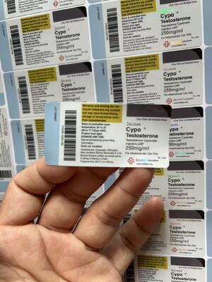 10 Ml Little Glass Vial Labels For Test  Cyp