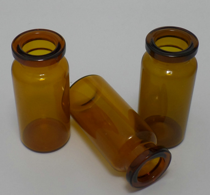 Flaconcini di vetro marrone da 10 ml con tappi e tappi