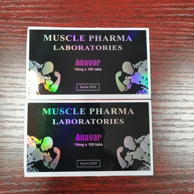 Etichetta adesiva per etichetta ologramma fiala da 10 ml farmaceutica da 30 mg
