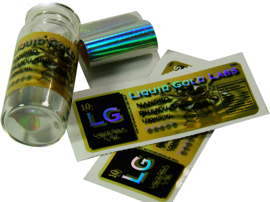 Etichette per fiale da 10 ml per laser da laboratorio in oro liquido Per fiale