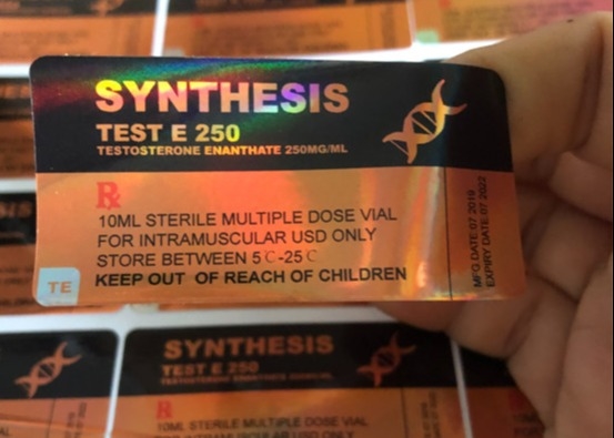 Test di anabolizzanti di sintesi Enanthate 250mg Etichette per fiale da 10 ml