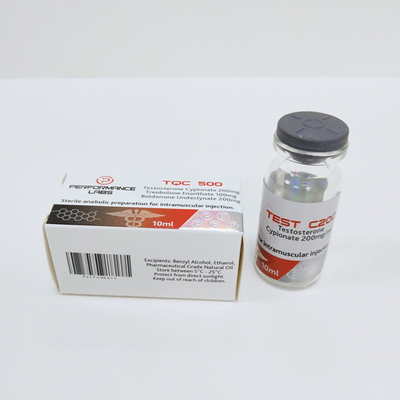 Etichette per fiale di fiale di farmaci ormonali e scatola per fiale di iniezione