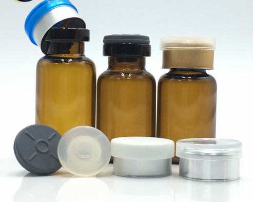 Vial di vetro di 10 ml marrone chiaro Piccole bottiglie di vetro per olio liquido iniettabile