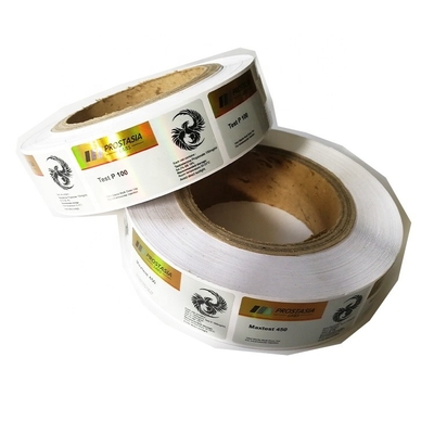 Rotolo Etichette del flaconcino da 10 ml Adesivi per iniezioni di peptidi in farmacia Flaconcini con stampa in foglio d' oro