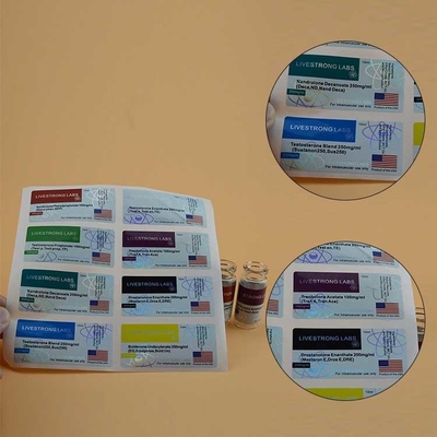 NANO LAB PHARMA Etichette per piccole bottiglie Stampa etichette per flaconcini da 10 ml Per flaconcini di vetro Disegno personalizzato
