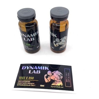 Test 250 Etichetta della bottiglia 10ml Indicatore di etichetta del flaconcino Stampa per vetro dell' olio per iniezione