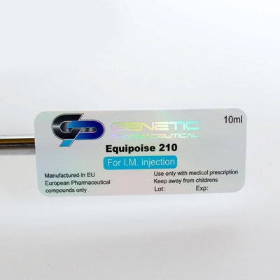 RX 10ml Etichette del flaconcino Intagli metallizzanti in foglio d'argento Stampa adesivo con servizio di progettazione gratuito