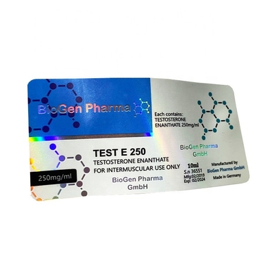 Stampa etichette di vetro per flaconi da 10 ml Etichette olografiche personalizzate per bottiglie da 10 ml