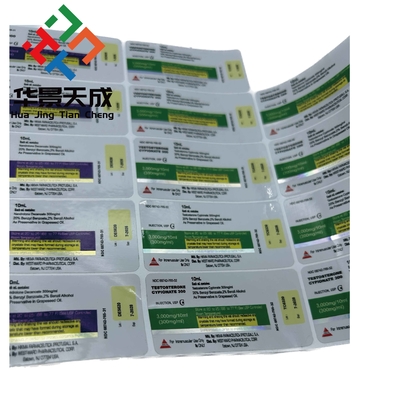 2ml / 5ml / 15ml / 20ml 10ml Etichette del flaconcino Laser Etichette del flaconcino in vetro Hologramma personalizzato