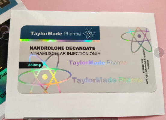 Anti-falsificazione Laser Holographic Injection Vial Utilizzo Etichette stampate 10ml Etichette del flaconcino