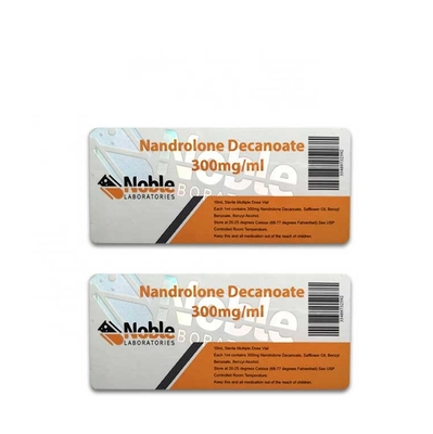 Cyp 250 mg Adesivo Adesivo Adesivo Holografico Etichetta stampata su misura Etichette per flaconcini da 10 ml