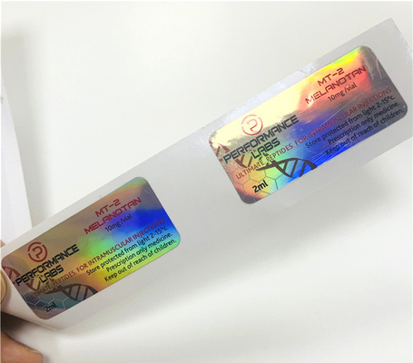Cyp 250 mg Adesivo Adesivo Adesivo Holografico Etichetta stampata su misura Etichette per flaconcini da 10 ml