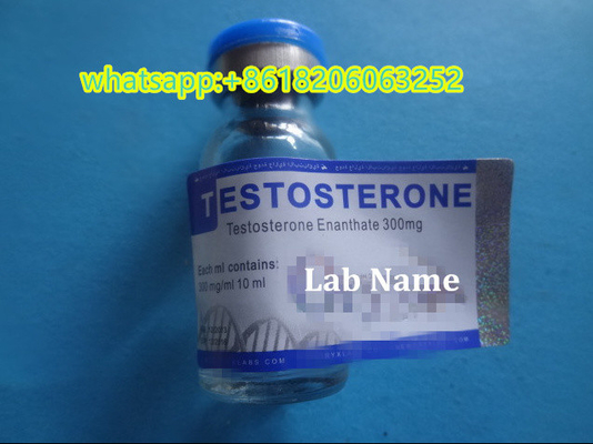 Test E Etichette Steroidi Anabolizzanti Liquido Iniezione 10 ml Etichette del flaconcino Quadratura Finitura lucida