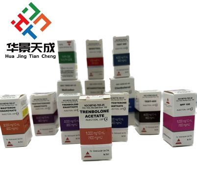 300 g Imballaggio cartaceo Farmaceutico Vials di vetro Scatola Bodybuilding Stampa Etichette 10 ml Scatole