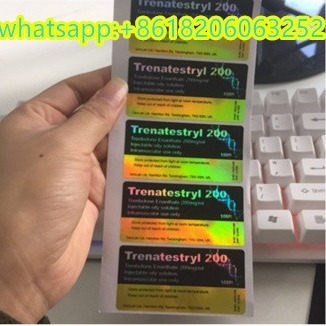 Effetto laser ologramma Testos e 250 Steroide per iniezione 10 ml Etichette del flaconcino