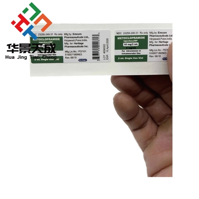 PVC 2 ml Bottiglia Peptide Etichette Semaglutide Bpc 157 Adesivo Impermeabile