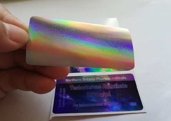 Etichette adesive forti per flaconcini di vinile da 10 ml per i Laboratori Nano Testo E Brand con effetto laser luminoso