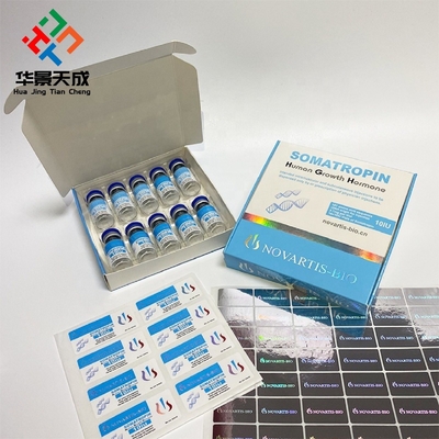 Etichette peptidiche per tirzepatide in flaconcino in vinile adesivo forte da 2 ml personalizzabili e durevoli