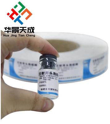 Etichetta di farmacia impermeabile per flaconi di 3 ml Stampa su rotolo per le etichette dei flaconi di 10 ml di steroidi