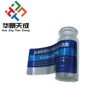 Etichette personalizzate di flaconcini di 10 ml di Deca Steroid Oil Etichette adesive lucide stampate UV con logo personalizzato per iniezioni farmaceutiche