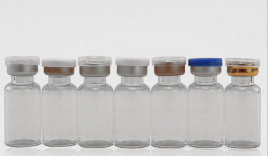 Vial di vetro marrone chiaro da 10 ml con tappi e tappi per l' olio di iniezione di steroidi