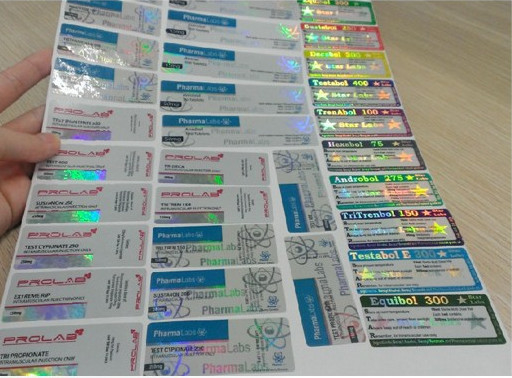 Adesivi adesivi a forma quadrata personalizzati per flaconi da 10 ml