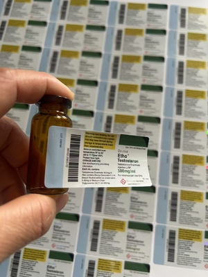 Test E Etichette adesive per flaconi di 10 ml con il marchio personalizzato
