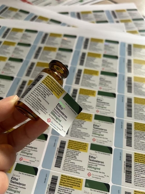 Test E Etichette adesive per flaconi di 10 ml con il marchio personalizzato