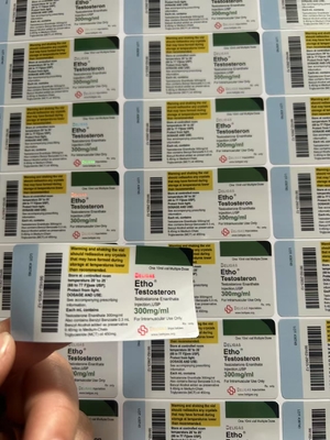 Tren Tri 300 Etichette dei farmaci Adesivi per flaconcini da 10 ml Etichette personalizzate