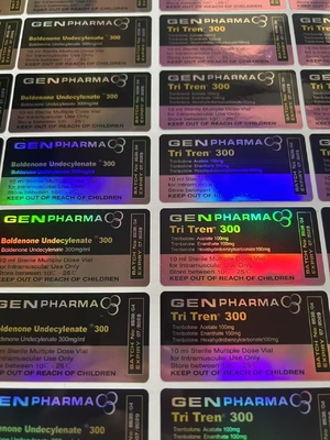 Tren Tri 300 Etichette dei farmaci Adesivi per flaconcini da 10 ml Etichette personalizzate