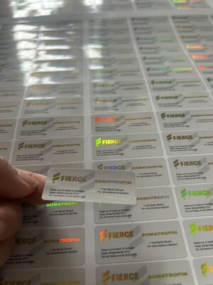 Tirze  Patide 60mg 2ml Etichette del flaconcino di vetro con materiale laser ologramma PET