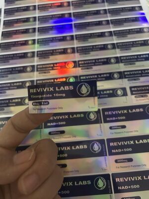 Tirze  Patide 10mg Etichette del flaconcino peptidico per imballaggi farmaceutici