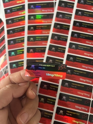 Etichette per fiale di vetro HCG 5000iu 2ml, etichette impermeabili con materiale CARTA/PET/PVC