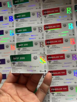 Deca 250 With Gold Logo  Waterproof Labels Glass Bottle Labels