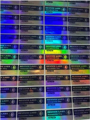 Reta  trutide 10 mg logo personalizzato e design etichette flaconcino da 3 ml