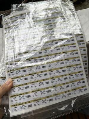 Etichette per flaconi di peptidi 5-amino-1mq 50mg PVC Materiale 3ML ETICHETTE