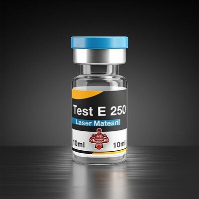 10 ml Test E 250 Laser Etichette di materiale con il logo Muscular Man