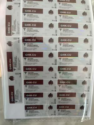 Etichette per fiale Glow 70mg 2ml 3ml con design personalizzato