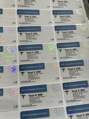 Test cyp 250mg Etichette e scatole per fiale da 10 ml con marchio personalizzato